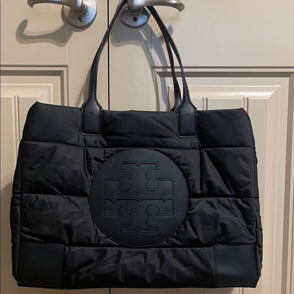 Tory Burch Ella Puffer Tote NEW in Black